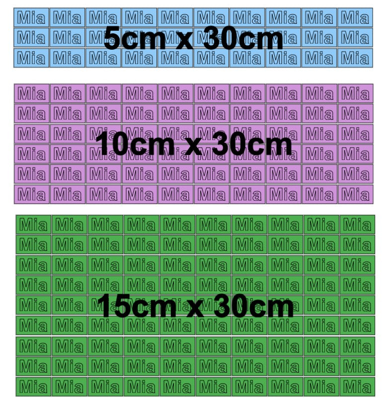 Iron on Vinyl Labels