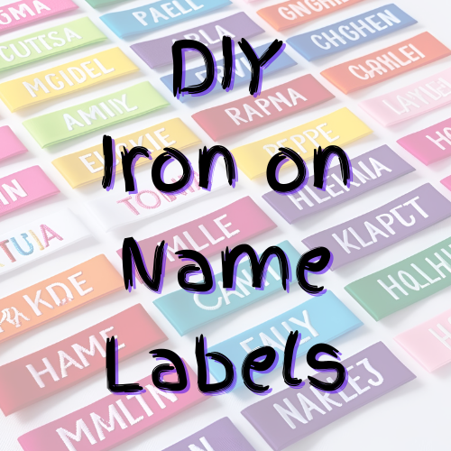 Iron on Vinyl Labels